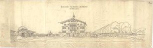Thiersch, August ; Künzing (Bayern); Kurhaus Schmid - Perspektive