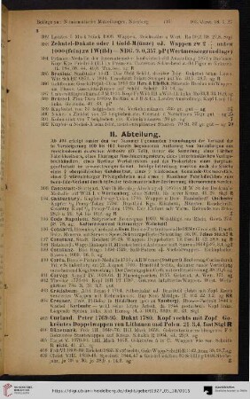 II. Abteilung (Nr. 393-420)