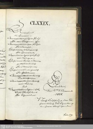 CLXXIX., 4. November 1858