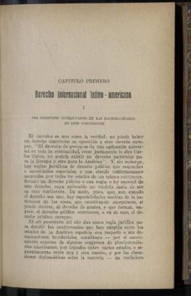 Capitulo primero: Derecho internacional latino-americano