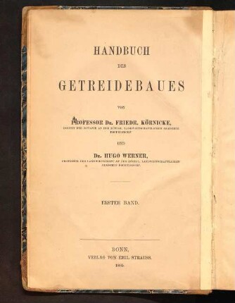 Die Arten und Varietäten des Getreides