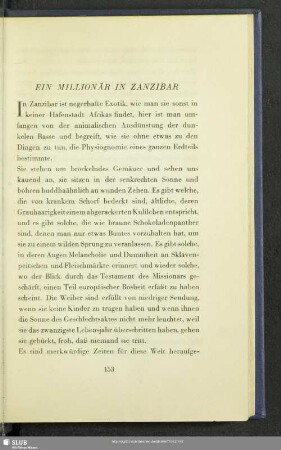Ein Millionär In Zanzibar
