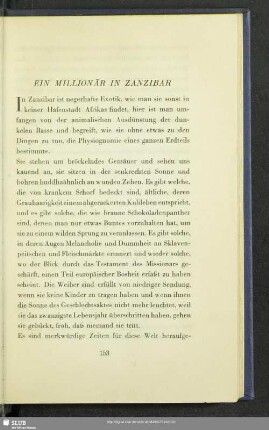 Ein Millionär In Zanzibar