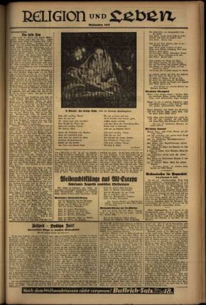 Zweite Ausgabe vom Samstag, den 25. Dezember 1937.