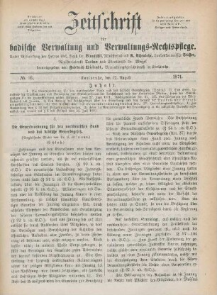 No. 16 - 17 = August