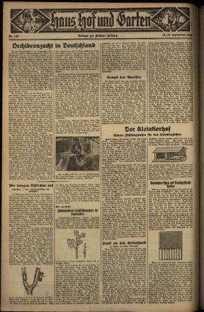 Vierte Ausgabe vom Sonntag, den 20. September 1936.