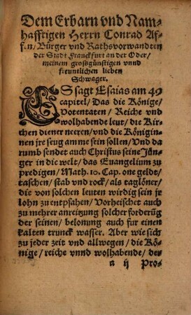 Vom Wucher, Geitz und Reichthum ...