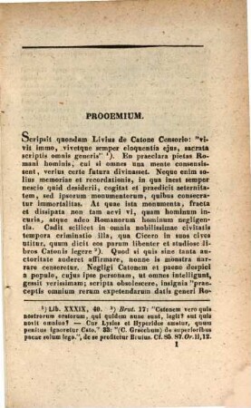 Plutarchus vitae Catonis Censorii scriptor