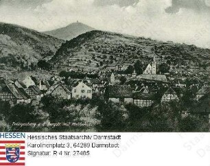 Zwingenberg an der Bergstraße, Panorama mit Melibokus
