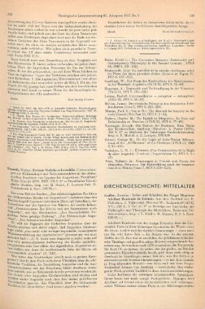 129-130 [Rezension] Simonis, Walter, Ecclesia visibilis et invisibilis