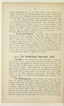 § 15. Die Entdeckung Amerikas, 1492