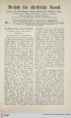 13: Ein Gang durch restaurirte Kirchen, [4]