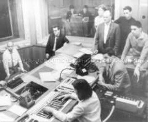 Die Sendezentrale des Festivalradios "DT 64"