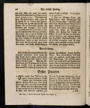 30-41, Erster Puncten; Zweyter Puncten