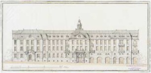 Schule mit Internat II. Projekt: Ansicht 1:200