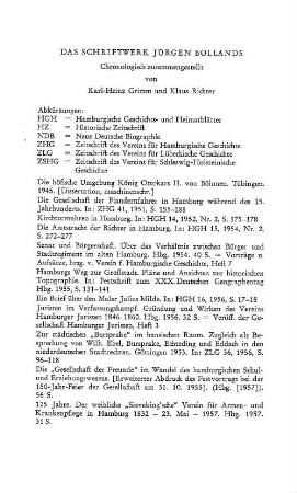 Das Schriftwerk Jürgen Bollands
