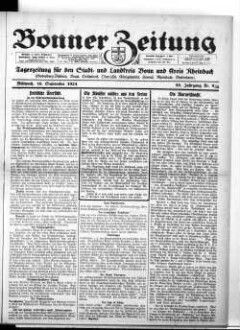 Bonner Zeitung. 1895-1933