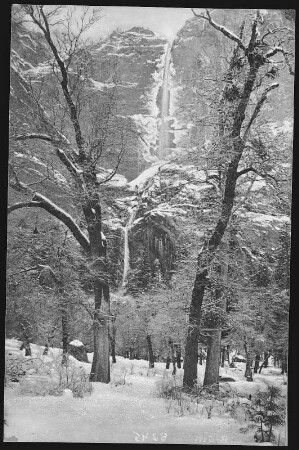 Yosemite. Yosemite Falls in Winter, Yosemite, Cal.