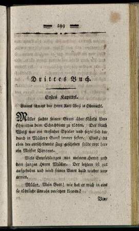 Erstes Kapittel. - Fünftes Kapittel.