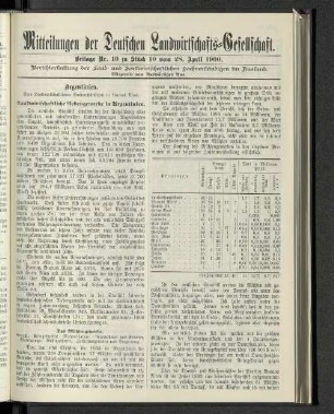 Beilage Nr. 10 zu Stück 10 vom 28. April 1900.