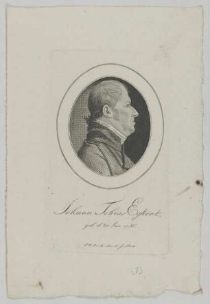 Bildnis des Johann Tobias Egkert