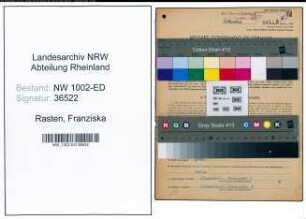 Entnazifizierung Franziska Rasten, geb. 26.02.1911 (Lehrerin)