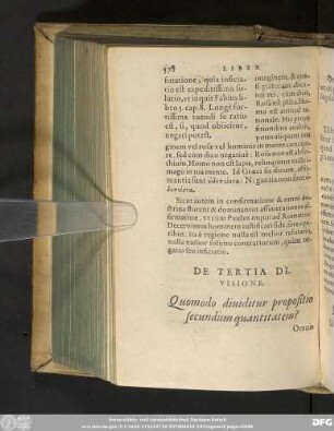 De Tertia Divisione.