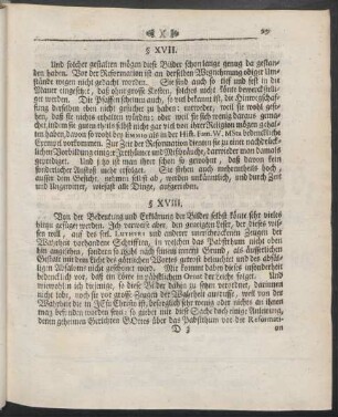 § XVIII. [Wie lange die Bilder da gestanden?]