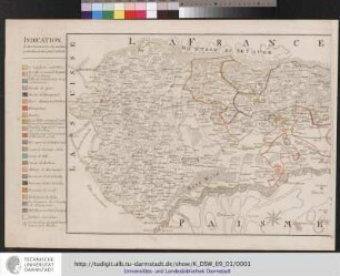 La Province d' Alsace, divisée en Territoires et Seigneuries suivant son ancienne Constitution germanique. Tracée et corrigée sur la grande Carte academique de Paris, publiée en 1745. Gravée par Iean [Johann] Mayr. Regensburg 1791.