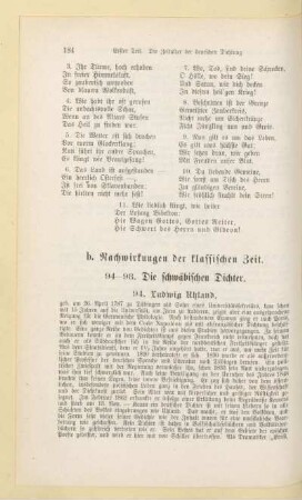b. Nachwirkungen der klassischen Zeit