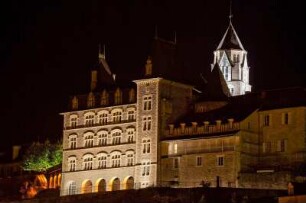 Frankreich. Limousin. Correze. Uzerche. Altstadt bei Nacht