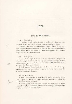 Inro du XVIIe sìècle