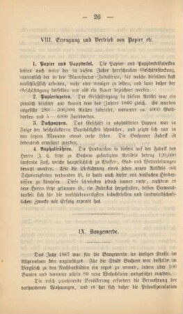 IX. Baugewerbe.