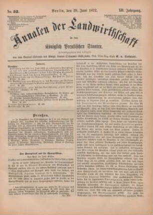 No. 52. Berlin, den 29. Juni 1872. XII. Jahrgang.
