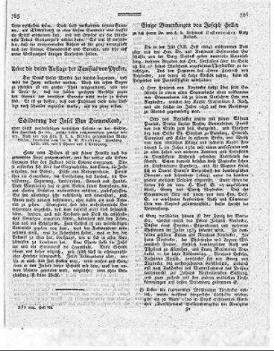 Einige Bemerkungen von Joseph Heller zu des Herrn Dr. und k. b. Archivars Österreicher Burg Reideck