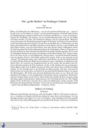 Das "große Sterben" im Freiburger Umland.