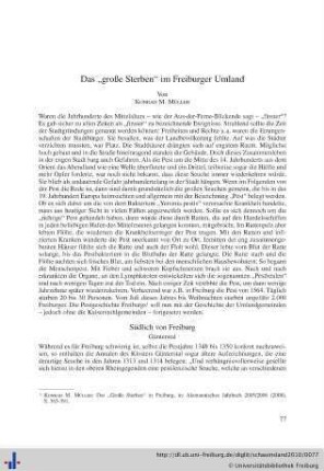 Das "große Sterben" im Freiburger Umland.