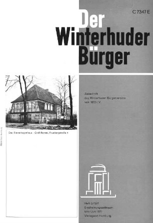 Heft 3 / 1971 : Zeitschrift des Winterhuder Bürgervereins von 1872 r.V. Heft 3/1971 Erscheinungszeitraum: Mai/ Juni 1971