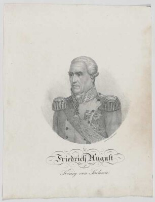 Bildnis des Friedrich August I., König von Sachsen