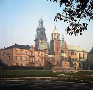 Krakau. Schloß und Domkirche : Krakau. Schloss und Kathedrale St. Stanislaus und Wenzel auf dem Wawel