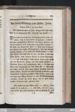 Am fünften Sonntage in der Fasten, Judica.