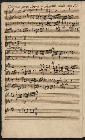 [No. 4g. Canon perpetuus super Thema Regium]