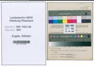 Entnazifizierung Wilhelm Engels , geb. 07.01.1903 (Kaufm.Direktor)