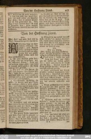 [LI.] Von der Hoffnung Zions.