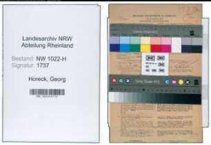 Entnazifizierung Georg Horeck , geb. 16.06.1897 (Polizist)