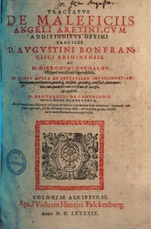 Tractatus de maleficiis