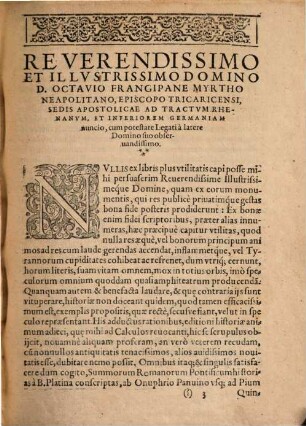 Historia de vitis pontificum Romanorum : a D. N. Iesu Christo usque ad Paulum II. ...