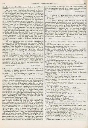 623-624 [Rezension] Jahrbuch evangelischer Mission 1960