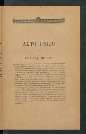 Cuadro único