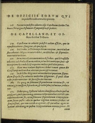 De Officiis Eorum Qui in pedestri cohorte alija parent